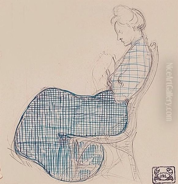 Jeanne Laboureur Cousant - view 1