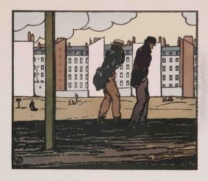 Le Quartier Neuf (faubourg De Dresde) by Jean Emile Laboureur
