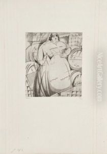 La Cabaretiere Obese by Jean Emile Laboureur