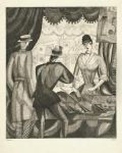 Le Tir Forain. by Jean Emile Laboureur
