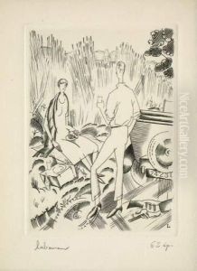 Le Pique-nique by Jean Emile Laboureur