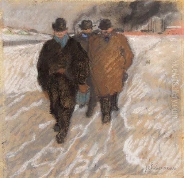 Workmen Coming From Work - view 1