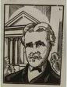Portrait De Vincent D'indy by Jean Emile Laboureur