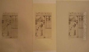 La Porte De L'estaminet. 1925.