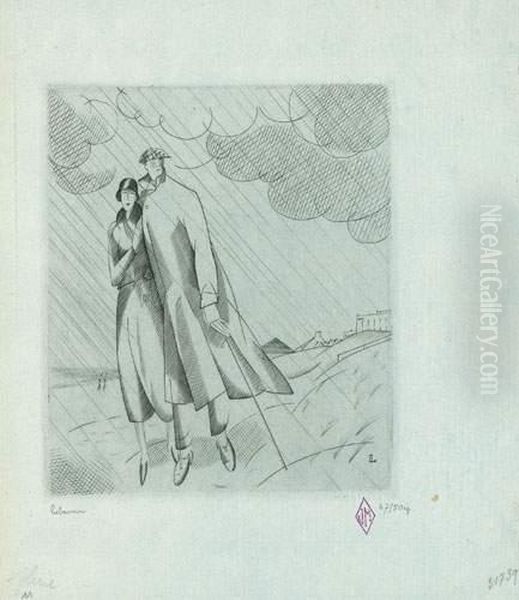 La Pluie Sur La Plage. 1924 - view 1