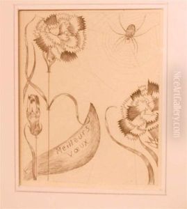 Oeillets Et Toile D'araignee (carte De Voeux) Oeillets Et Toile D'araignee (carte De Voeux)