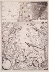 Ensemble De 6 Burins Signes by Jean Emile Laboureur