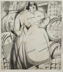 La Cabaretiere Obese (laboureur 172) by Jean Emile Laboureur