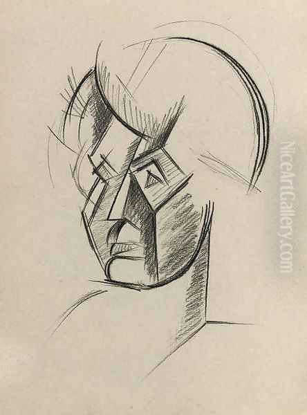 Study of a Cubist Head - view 1