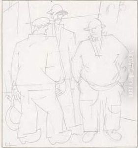 Pecheurs Causant / A Fishermen's Conversation (le Croisic). 1922