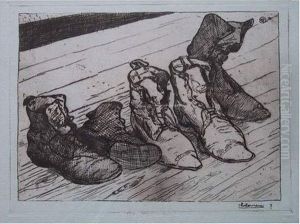 Les Souliers / The Shoes. 1898 by Jean Emile Laboureur