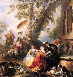The Return from the Hunt 1700 by Joseph Parrocel