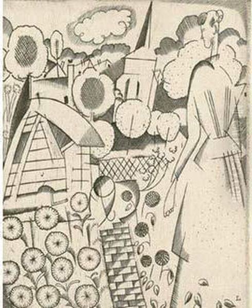 Le Jardin De Mlle Vicogne / Miss Vicogne's Garden. 1916 - view 1