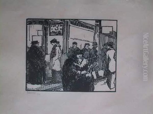 Coin De Rue De Soho / A Street Corner In Soho. 1909 - view 1