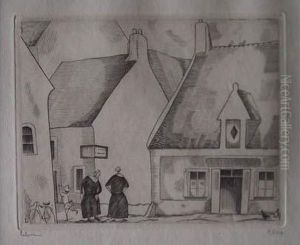 Meme Estampe.l'hotel Des Voyageurs (penestin). 1925