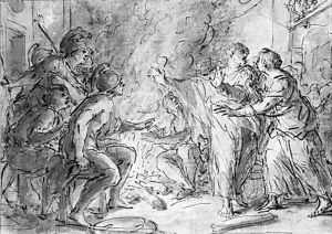 The Denial of Saint Peter by Joseph Parrocel