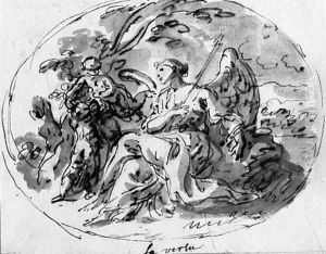 An allegory of Virtue by Joseph Parrocel
