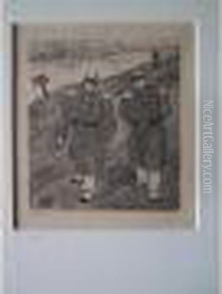 Les Soldats Au Bord De L'eau / Soldiers By The Canal. 1899 - view 1