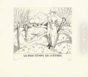 Le Printemps En Artois / Spring In Artois. 1916 by Jean Emile Laboureur