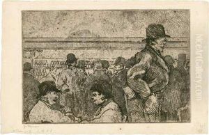 Dans Un Bar New York/ A Bar In New York. 1908 by Jean Emile Laboureur