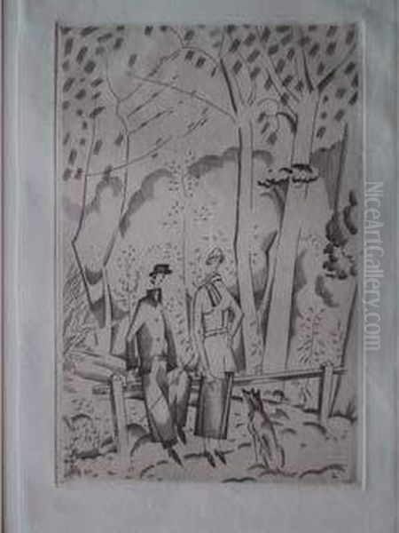 En Foret / Walking Through The Forest. 1922 - view 1