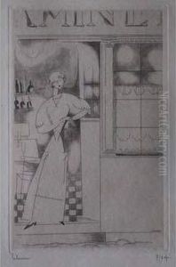 La Porte De L'estaminet / The Cafe Door. 1925