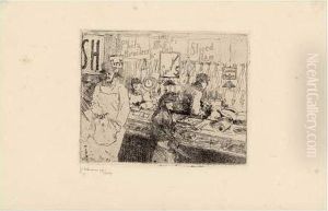 Marche A La Viande New York / 
Meat Market New York (washington Market 104th Street). 1908
