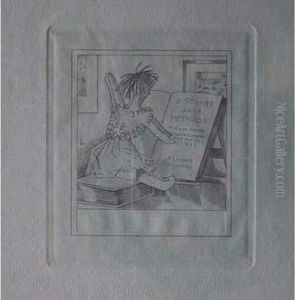 Ex-libris A La Poupee (pour
Henri Prost) / Ex-libris With Rag Doll (for Henri Prost). 1928 by Jean Emile Laboureur