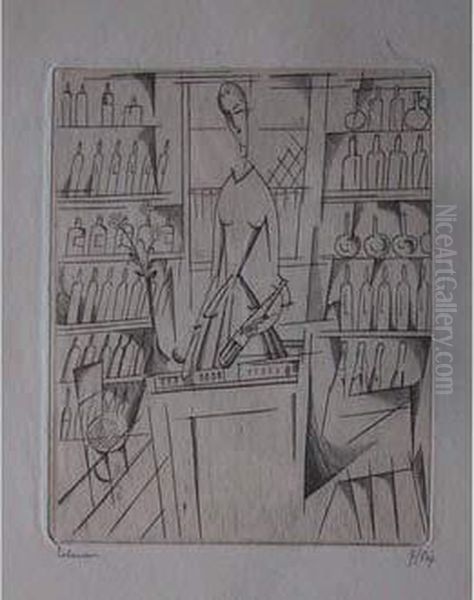 La Marchande De Liqueurs / The Liquor Seller. 1916-1920 - view 1
