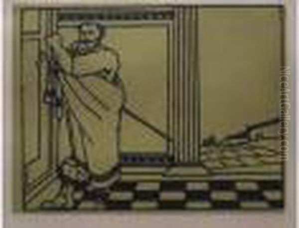Pseudartabas- Diceopolis. Deux Illustrations Pour Aristophane. 1911 - view 1