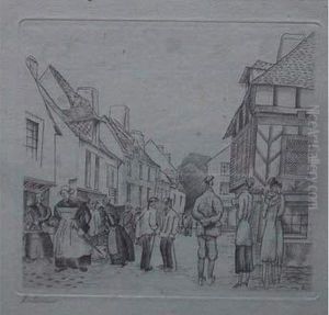 Touristes En Bretagne / Tourists In Brittany. 1928