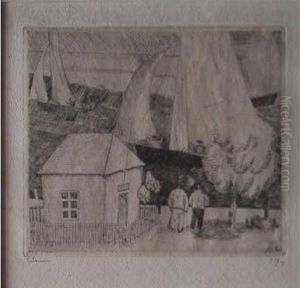 Temps Orageux / Stormy Weather. 1923 by Jean Emile Laboureur