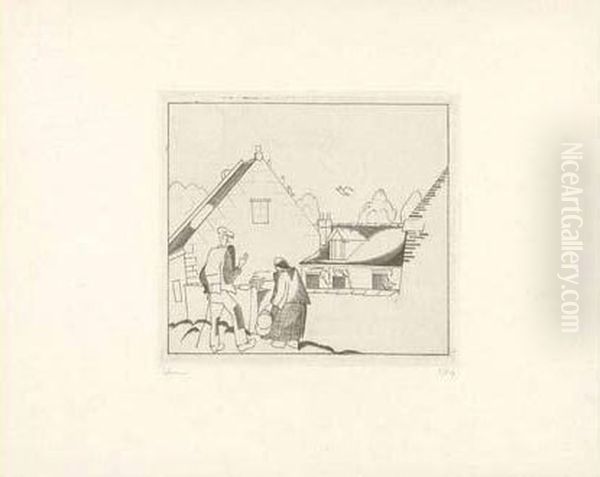 Causerie Villageoise / A Village Conversation. 1924 - view 1