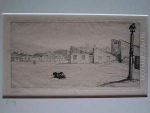 L'acropole Vu De La Plaine / The Acropolis Seen From The Plain. 1911 by Jean Emile Laboureur