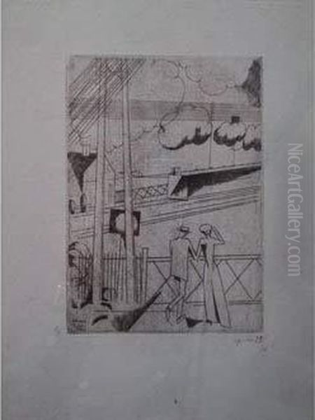 Le Passage A Niveau / The Level Crossing. 1913 - view 1