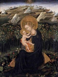 Madonna of Humility (Virgin and Child) c. 1442 by Giovanni di Paolo