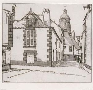 Maisons Au Croisic Ou Une Rue Au
Croisic / Houses In Le Croisic Or A Street In Le Croisic. 1912 by Jean Emile Laboureur