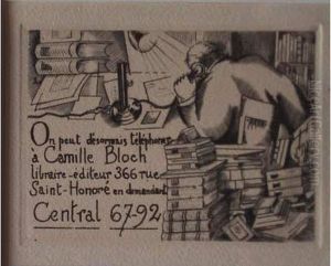 Carte De Telephone Pour Camille Bloch / Address Card For Camille Bloch. 1923