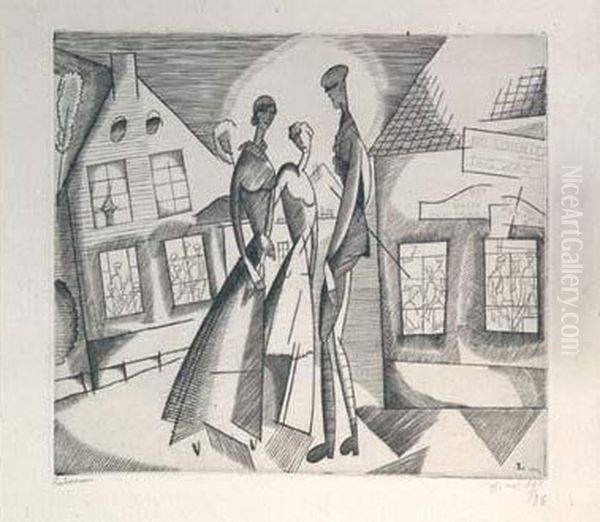 " La Soiree Au Village " (2eme Etat, 1916). - view 1