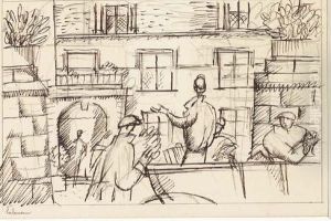 Scene De Rue by Jean Emile Laboureur