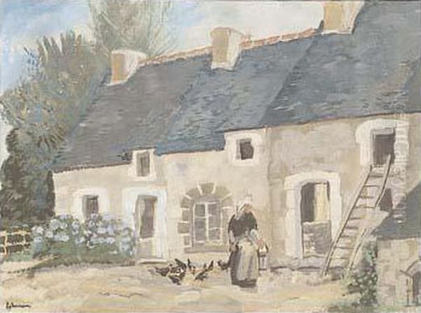 [cour De Ferme Brieronne]. Vers 1928. - view 1