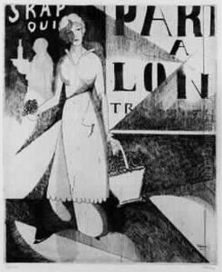 La Marchande De Violettes. 1914