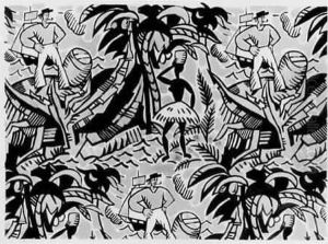 Etude Pour Un Papier Peint - Indigenes Et Marins Etude Pour Un Papier Peint - Indigenes Et Marins