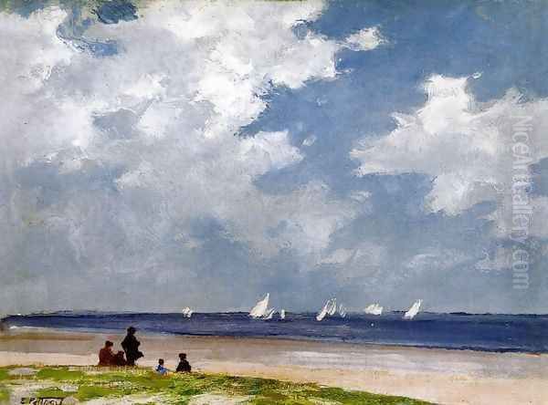 Sailboats off Far Rockaway - view 1