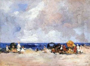 A Day at the Beach by Edward Henry Potthast