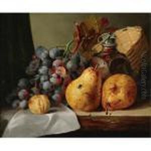 Pears, Grapes, A Greengage, Plums