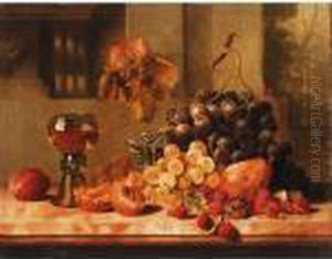 Still Life Of Grapes And Raspberry's Still Life Of Grapes And Raspberry's