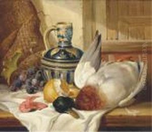 A Festive Meal Of Fresh Mallard by Edward Ladell