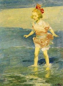 In the Surf by Edward Henry Potthast