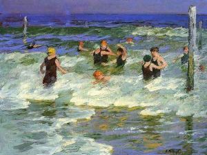 Bathing in the Surf by Edward Henry Potthast